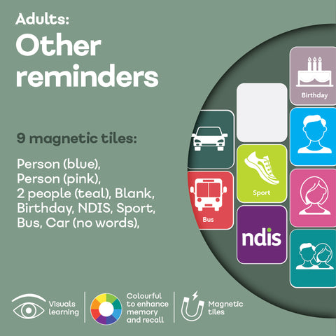 ADD ON SET: Adults: Other Reminders (9 Tiles)