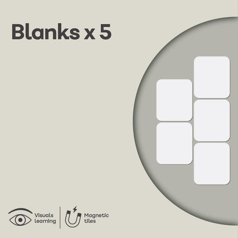 ADD ON SET: Blanks (5 Tiles)