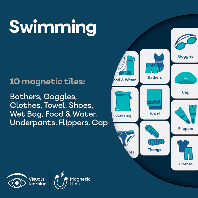 Magnetic Swimming Reminders to help organise and pack your Swim Gear ...