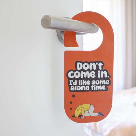 Door Hanger : Bedroom Door Sign (Design : Clouds)