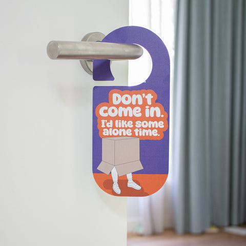 Door Hanger : Bedroom Door Sign (Design : Box)