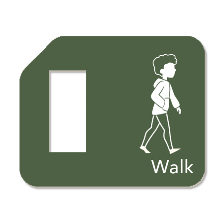 'Walk' Visual Reminder Tag for Movement & Regulation – Remindables
