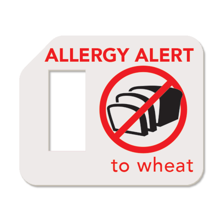 Alert Allergy to wheat Tag