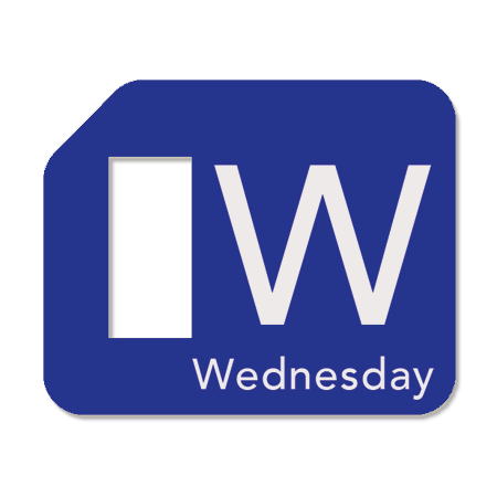'Wednesday' Visual Reminder Tag for Midweek Planning – Remindables