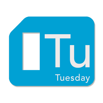 'Tuesday' Visual Reminder Tag for Daily Routines – Remindables
