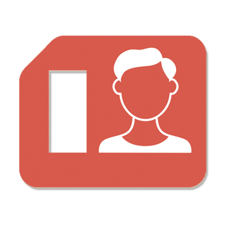 Person Tag (Tangerine)