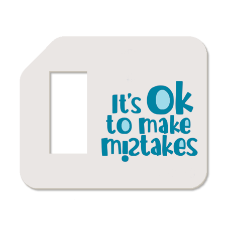 Affirmations : 'It's ok to make mistakes' Tag