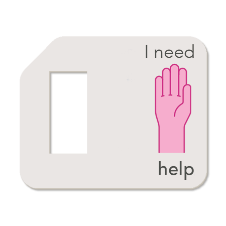 Communication : 'I need help' Tag