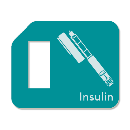 'Insulin' (Teal) Visual Reminder Tag for Diabetes Care – Remindables