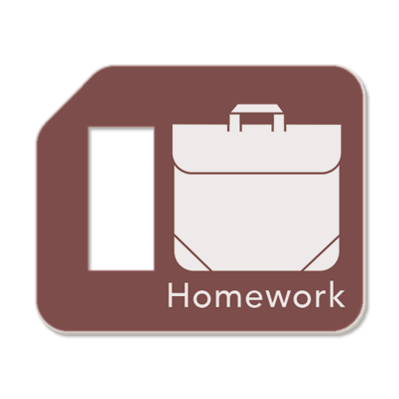 'Homework' Visual Reminder Tag – Remindables