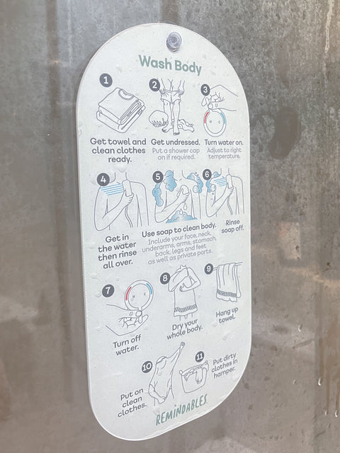 Visual Routine For Washing Body Washing body and Hair Steps | Visual Guide for Easy Learning | Supports ...